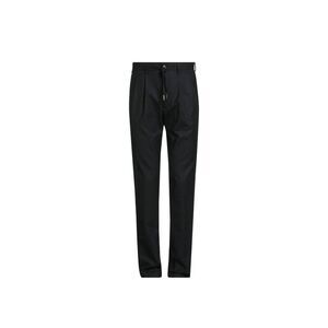 Herno Elastane Casual Pants with Stretch Fabric Men Black Bottoms